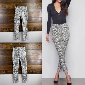 Good American Good Legs Snake Print Skinny Jeans New